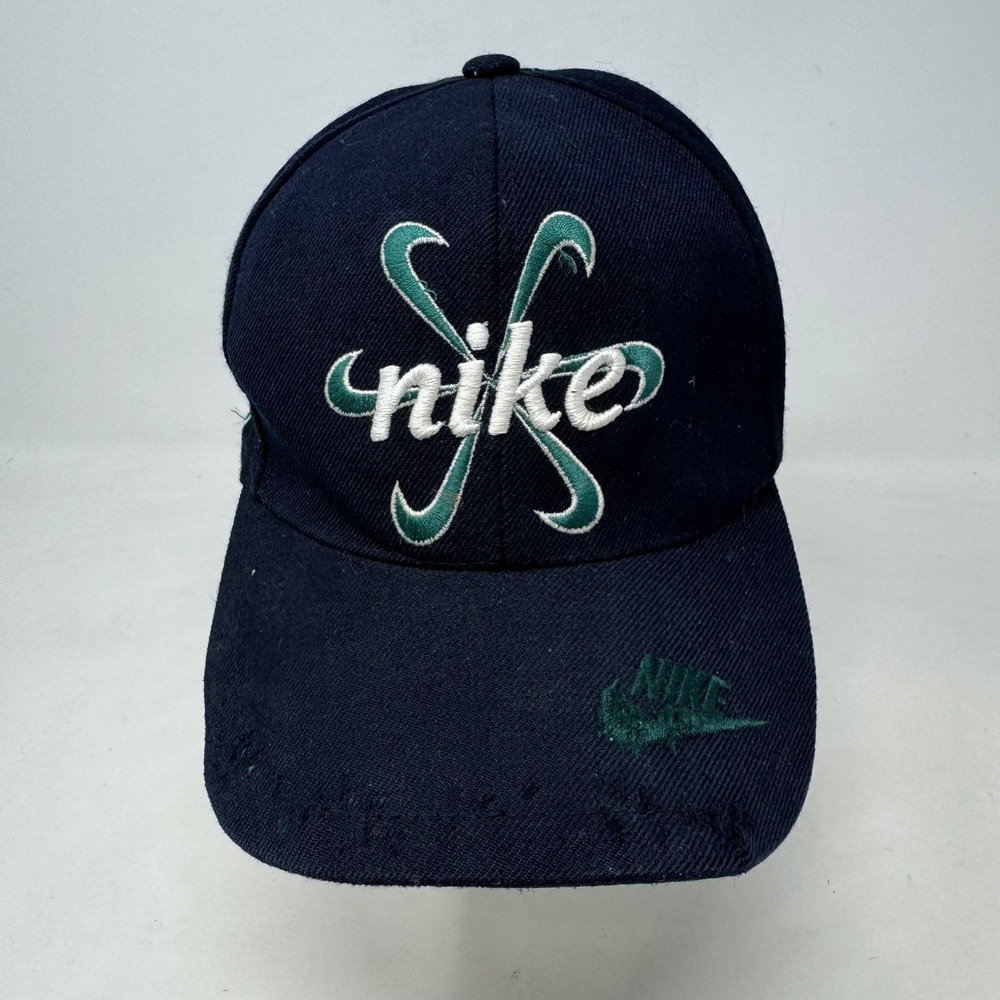 Vintage Nike Pinwheel Green Bay Packers Snapback Hat Black 90s NFL Cap
